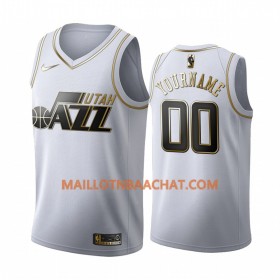 Maillot NBA Utah Jazz Personnalisable Nike 2019-20 Blanc Golden Edition Swingman - Homme
